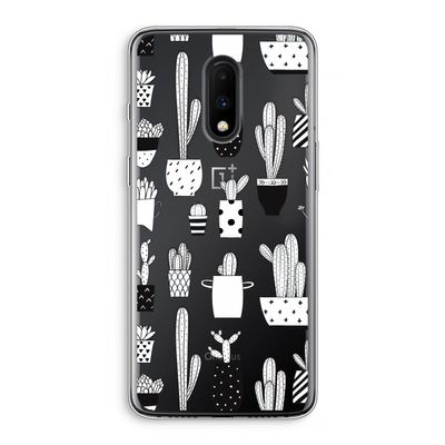 Cactusmotief: OnePlus 7 Transparant Hoesje