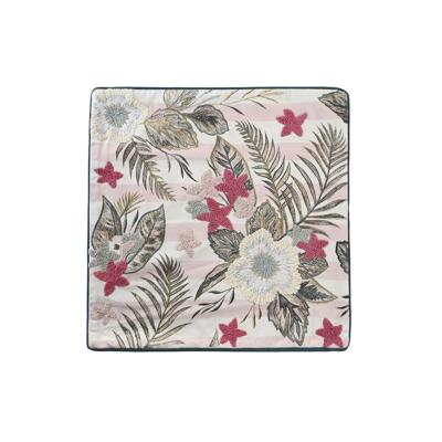 Kussenhoes DKD Home Decor Roze Groen Tropisch 50 x 1 x 50 cm