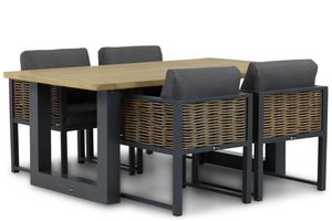 Santika Salviano/Talai 180 cm dining tuinset 5-delig