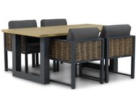 Santika Salviano/Talai 180 cm dining tuinset 5-delig