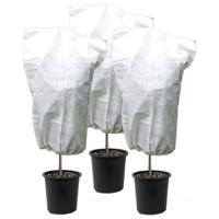 3x stuks plantenhoezen wit 1,5 m x 110 cm anti-vorst bescherming - thumbnail