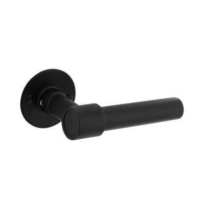 Intersteel Deurklink L/LKrucko met plat rozet 2mm zwart - 0023.167002