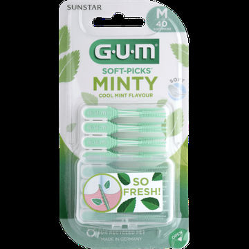 GUM SoftPicks Mint Medium 40 Stuks bij Jumbo