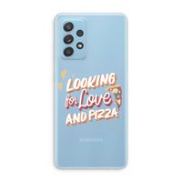 Pizza is the answer: Samsung Galaxy A73 Transparant Hoesje Pizza is the answer: Samsung Galaxy A73 Transparant Hoesje