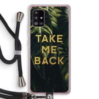 Take me back: Samsung Galaxy A51 5G Transparant Hoesje met koord