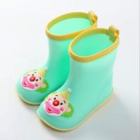 Rubber kinderen cartoon regen schoenen Candy kleur regen laarzen grootte: innerlijke lengte 15 5 cm (groene clown)