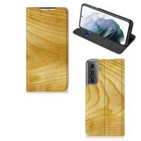 Samsung Galaxy S21 FE Book | Wallet Case | Licht Hout Samsung Galaxy S21 FE Book | Wallet Case | Licht Hout