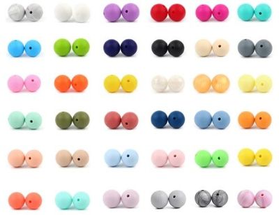 Siliconen Kralen 15mm 5 stuks - UITVERKOOP - Siliconen Kralen 15mm 5 stuks - UITVERKOOP -