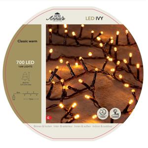 Kerstverlichting op haspel/spoel - 700 leds - 16 meter - klassiek warm wit - Ivy - buiten