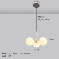 Scandinavische Luxe Glazen Hanglamp In Noorse Stijl - thumbnail