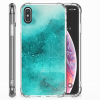 Back Cover Apple iPhone X | Xs Painting Blue - thumbnail