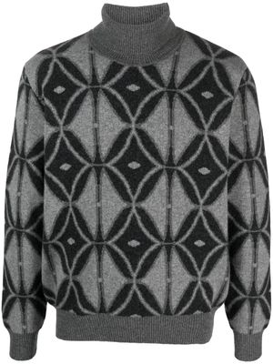 ETRO pull à motif intarsia - Gris