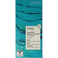 Vivani Chocolade puur 75% Panama fleur de sel bio