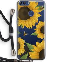 Sunflower and bees: Huawei P Smart (2018) Transparant Hoesje met koord