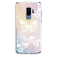White butterfly: Samsung Galaxy S9 Plus Transparant Hoesje