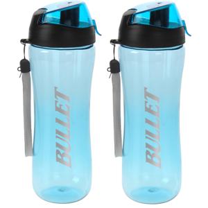 Set van 2x stuks bidon drinkfles/waterfles blauw 700 ml