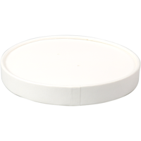 Deksel | soepbeker Words | Karton + PE | Ø117mm | wit | 500 stuks