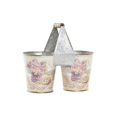 DKD Home Decor Roze Metaal Shabby Chic 24 x 12 x 23 cm