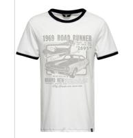 King Kerosin Roadrunner Contrast T-Shirt White-S