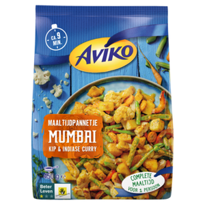 Aviko Maaltijdpannetje Mumbai Kip & Indiase Curry 450g bij Jumbo