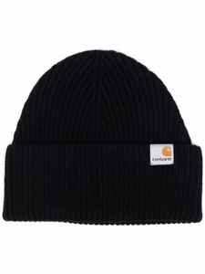 Carhartt WIP bonnet Gabe en maille nervurée - Noir