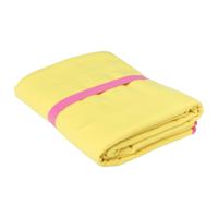 Microvezel handdoek - geel/roze - 100x180 cm