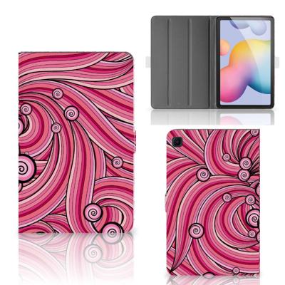 Samsung Galaxy Tab S6 Lite | S6 Lite (2022) Hoes Swirl Pink Samsung Galaxy Tab S6 Lite | S6 Lite (2022) Hoes Swirl Pink
