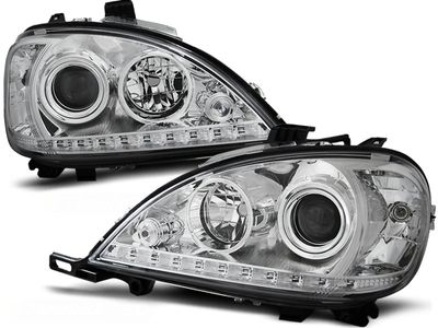 Tuning-Tec Koplampen met parkeerlicht MERCEDES W163 ML M-Klasse 09 01-05 CHROOM