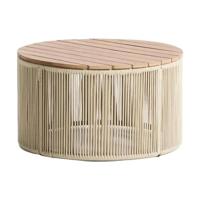 Kave Home Dandara bijzettafel Ø70 cm Ecru