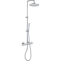 Paffoni Light Douchecombinatie set H126.5cm diameter: 22.5cm 70cm Chroom ZCOL638LIQCR