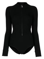 Duskii maillot de bain zippé à manches longues - Noir - thumbnail