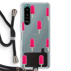 Waterijsje: Sony Xperia 5 III Transparant Hoesje met koord