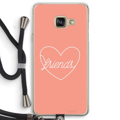 Friends heart: Samsung Galaxy A3 (2016) Transparant Hoesje met koord