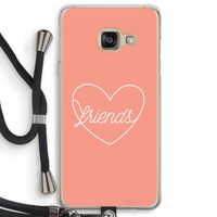 Friends heart: Samsung Galaxy A3 (2016) Transparant Hoesje met koord