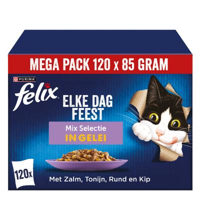 Felix Elke Dag Feest mix selectie in gelei 120 x 85 gram