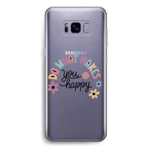 Happy days: Samsung Galaxy S8 Plus Transparant Hoesje