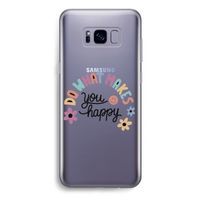 Happy days: Samsung Galaxy S8 Plus Transparant Hoesje