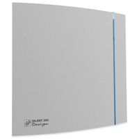 S&P Silent Design 200 CHZ TIMER + VOCHTSENSOR Badkamer/ toilet ventilator - Ø120mm (zilver) - thumbnail