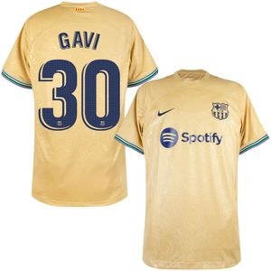 FC Barcelona Shirt Uit 2022-2023 + Gavi 30