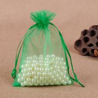 100 PCS geschenk zakken sieraden organza zakje bruiloft verjaardag partij drawable zakjes Gift Bag grootte: 20x30cm (grasgroen)