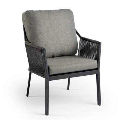 Liv Low Dining Tuinstoel Charcoal - Tierra outdoor