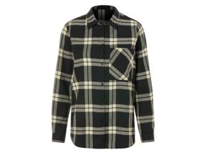 esmara Flanellen dames blouse (Zwart, XS (32/34))