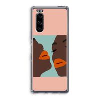 Orange lips: Sony Xperia 5 Transparant Hoesje