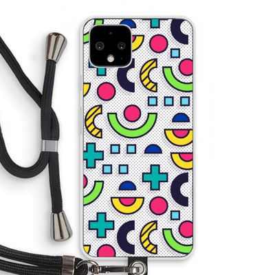 8-bit N°6: Pixel 4 Transparant Hoesje met koord