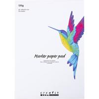Creativ Company Papierblok voor stiften, a5, vel 148x210 mm, 120 gr, wit, 30 vel/ 1 doos