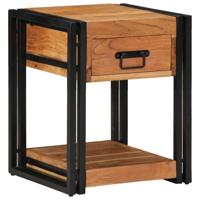 Nachtkastje 2 pcs Bruin 40 x 40 x 50 cm Massief acaciahout