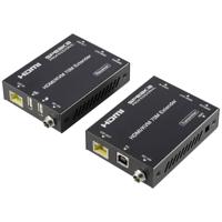 SpeaKa Professional SP-11562928 1 poort HDMI Extender set Via PC bedienbaar 4096 x 2160 Pixel Zwart - thumbnail