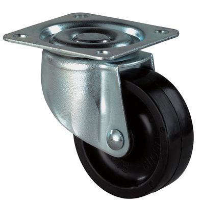BS Rollen Zwenkwiel | wiel-d. 25 mm draagvermogen 15 kg | met schroefplaat | kunststof zwart | 1 stuk - F25.025 F25.025