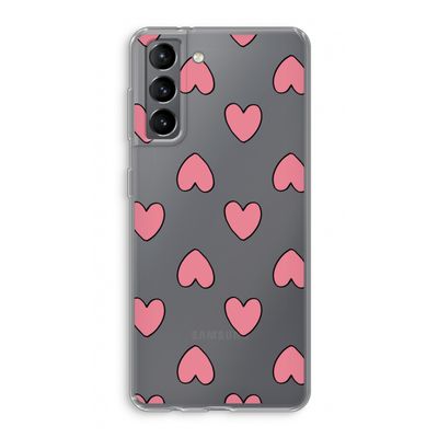 Ondersteboven verliefd: Samsung Galaxy S21 Transparant Hoesje