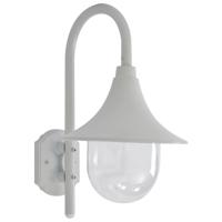 VidaXL Tuin wandlamp e27 42 cm aluminium wit